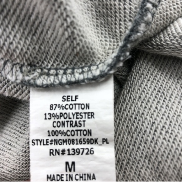 zipper back hooded tunic sweatshirt | honey punch - Picture 5 of 5